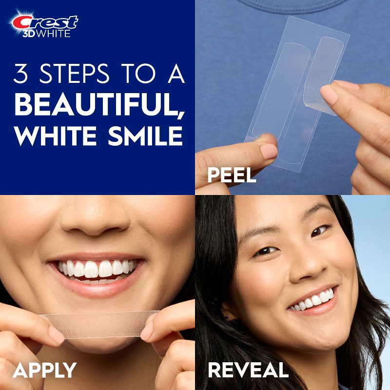 slide 6 of 11, Crest 3D Whitestrips 1 Week Smile Transformation At-home Teeth Whitening Kit - 14 Treatments, 28 ct