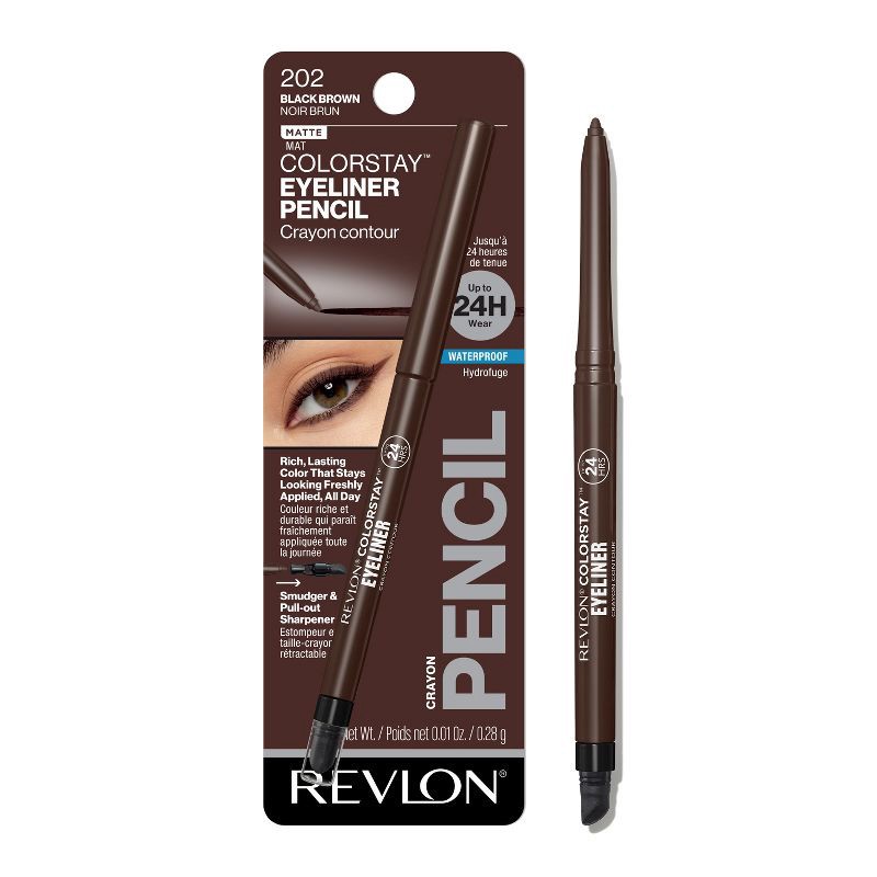 slide 1 of 9, Revlon ColorStay Waterproof Eyeliner Black Brown - 0.01oz, 0.01 oz