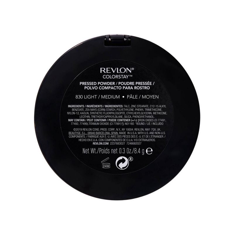 slide 5 of 5, Revlon ColorStay Finishing Pressed Powder - 830 Light/Medium - 0.3oz, 0.3 oz