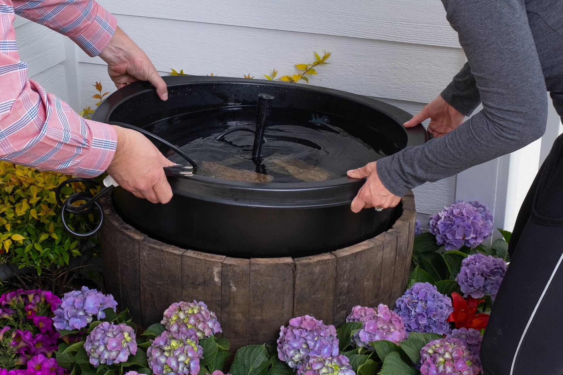 slide 2 of 6, Shape Products 2.16-ft L x 2.16-ft W Black HDPE Fish Pond Liner ( 9-Gallon ), 1 ct