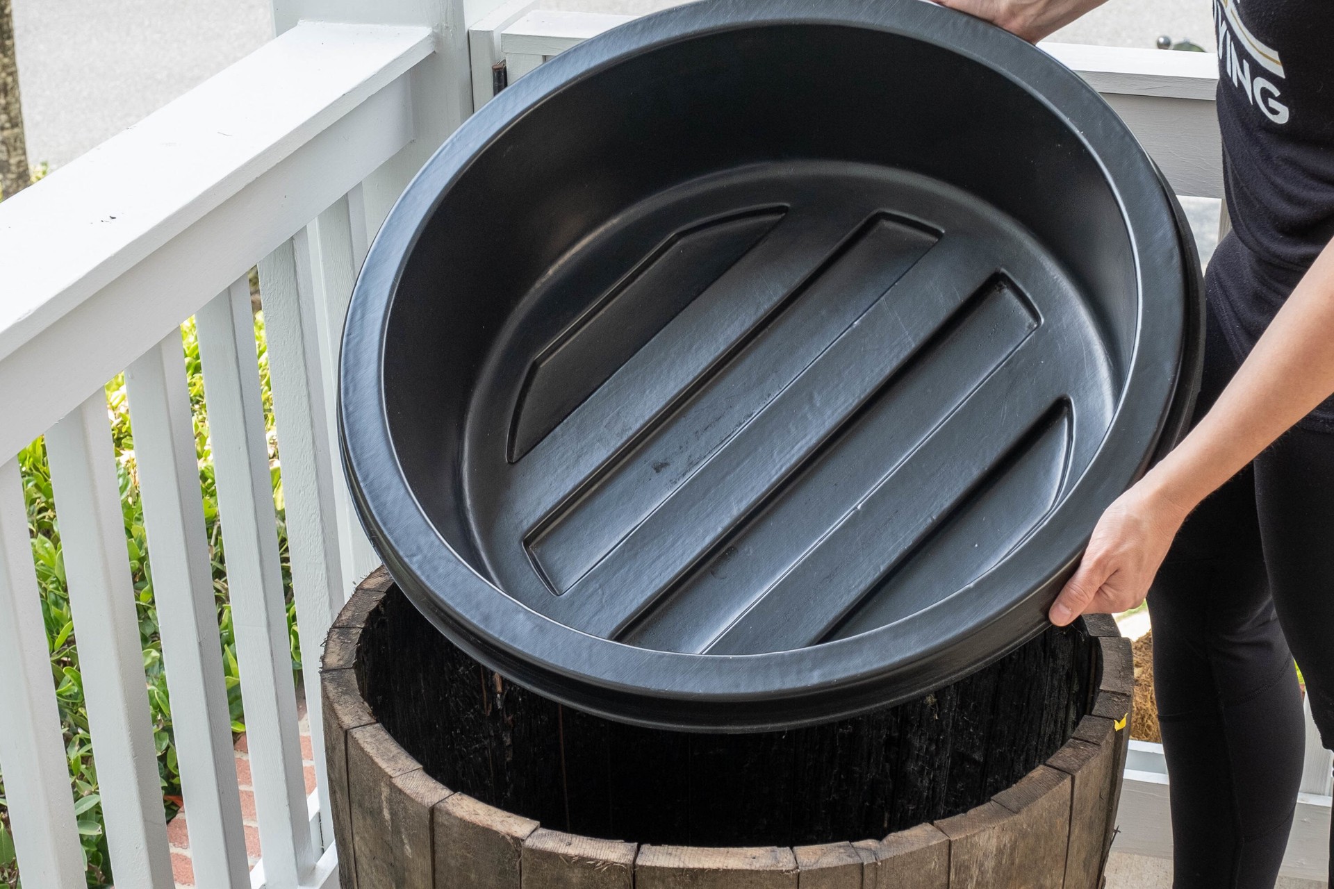 slide 5 of 6, Shape Products 2.16-ft L x 2.16-ft W Black HDPE Fish Pond Liner ( 9-Gallon ), 1 ct