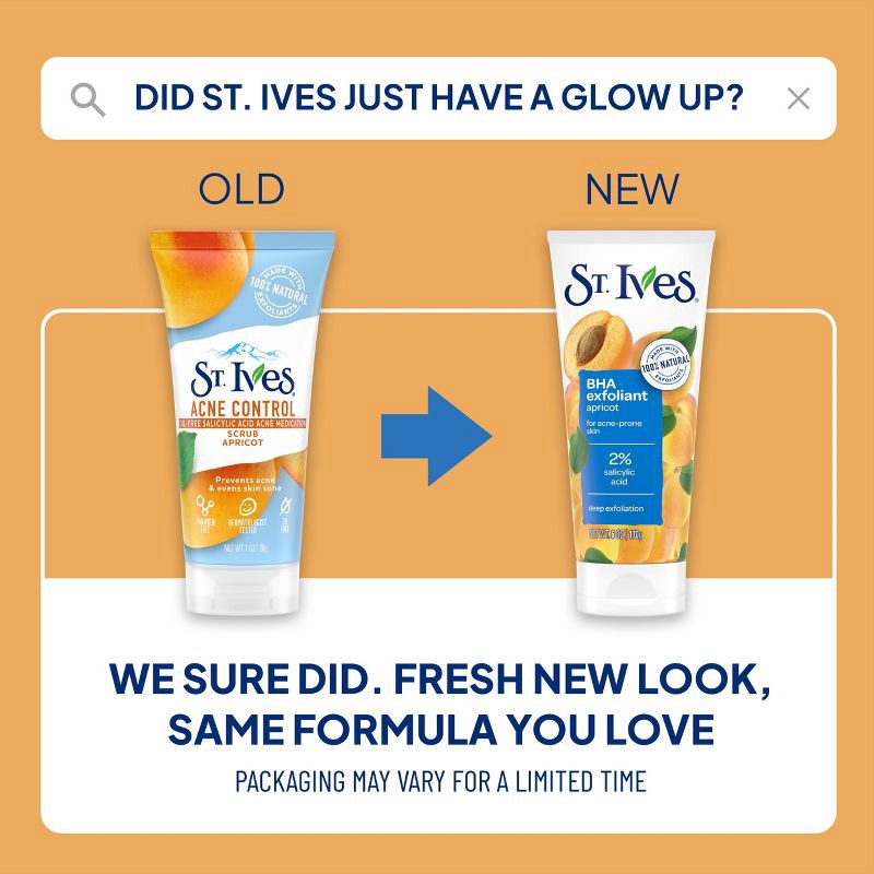 slide 8 of 8, St. Ives BHA Apricot Face Exfoliant for Acne Prone Skin - 6floz​, 1 ct