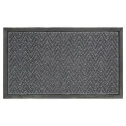 1'6"x2'6" Gateway Utility Doormat Charcoal - Mohawk: Skid-Resistant Outdoor Floor Mat, Low Pile, Recycled Rubber