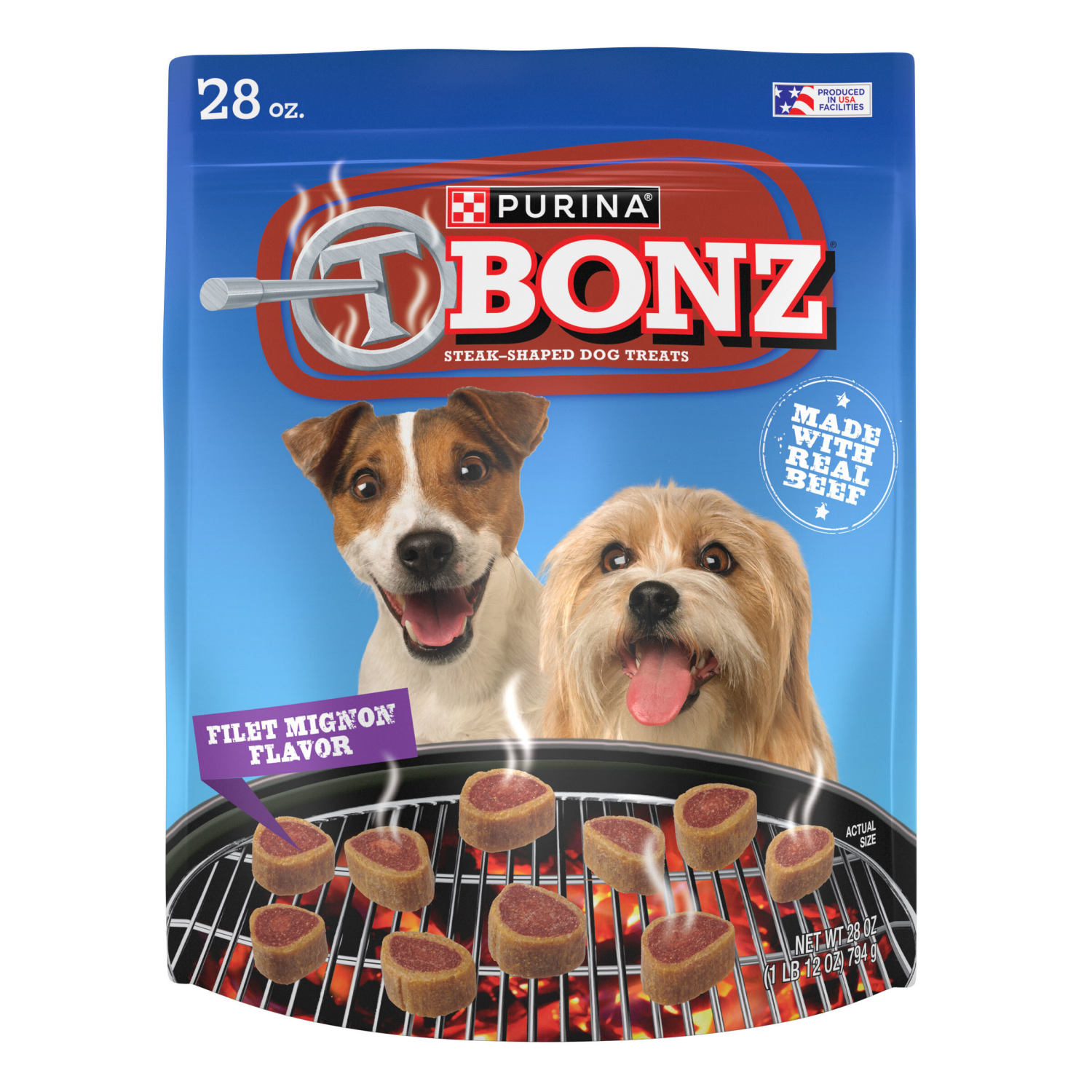 slide 1 of 4, T Bonz T-Bonz Dog Treats Filet Mignon 28Oz, 28 oz