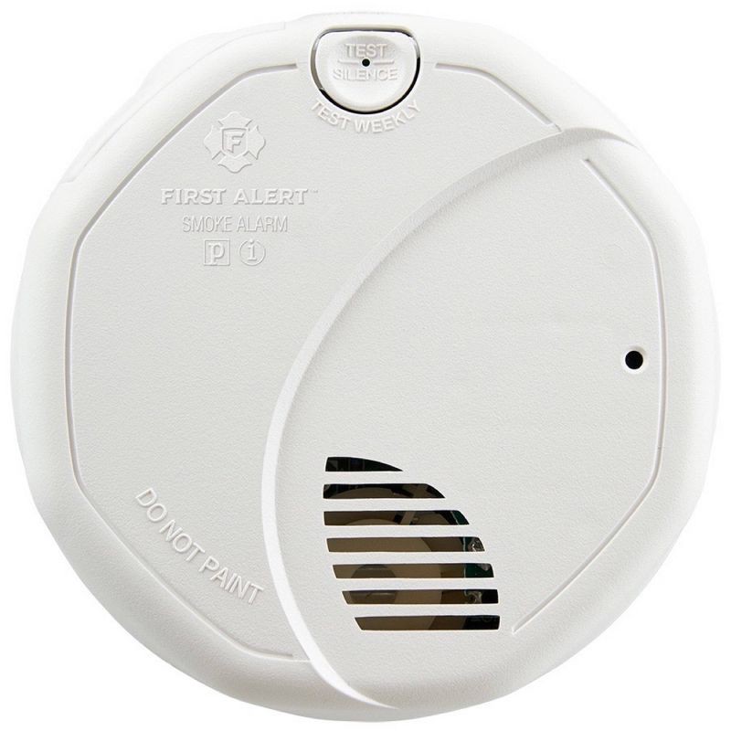 slide 2 of 6, First Alert SA320 Battery Powered Smoke Detector with Photoelectric and Ionization Sensors, 1 ct