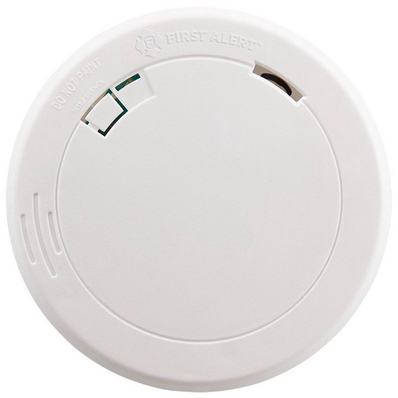 slide 2 of 6, First Alert PR700 Battery Powered Slim Smoke Detector with Photoelectic Sensor, 1 ct