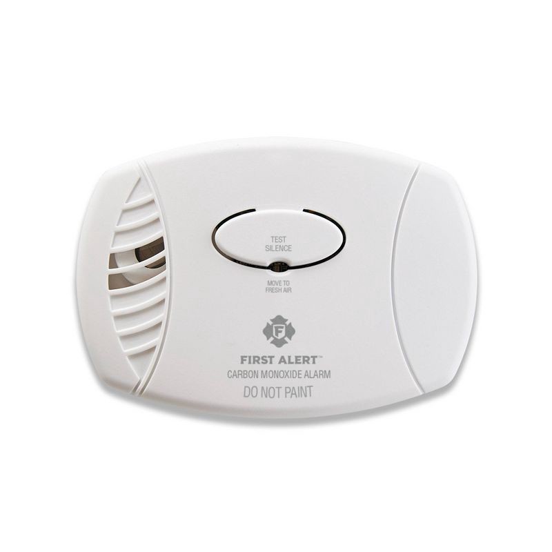 slide 2 of 3, First Alert CO605 Plug-in Carbon Monoxide Detector with Battery Backup: 9-Volt Alkaline, No Hardwired Installation Needed, 1 ct