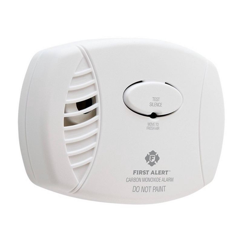 slide 3 of 9, First Alert CO400 Battery Powered Carbon Monoxide Detector: 9-Volt CO Alarm, Silences Unwanted Alarms, 7-Year Warranty, 1 ct