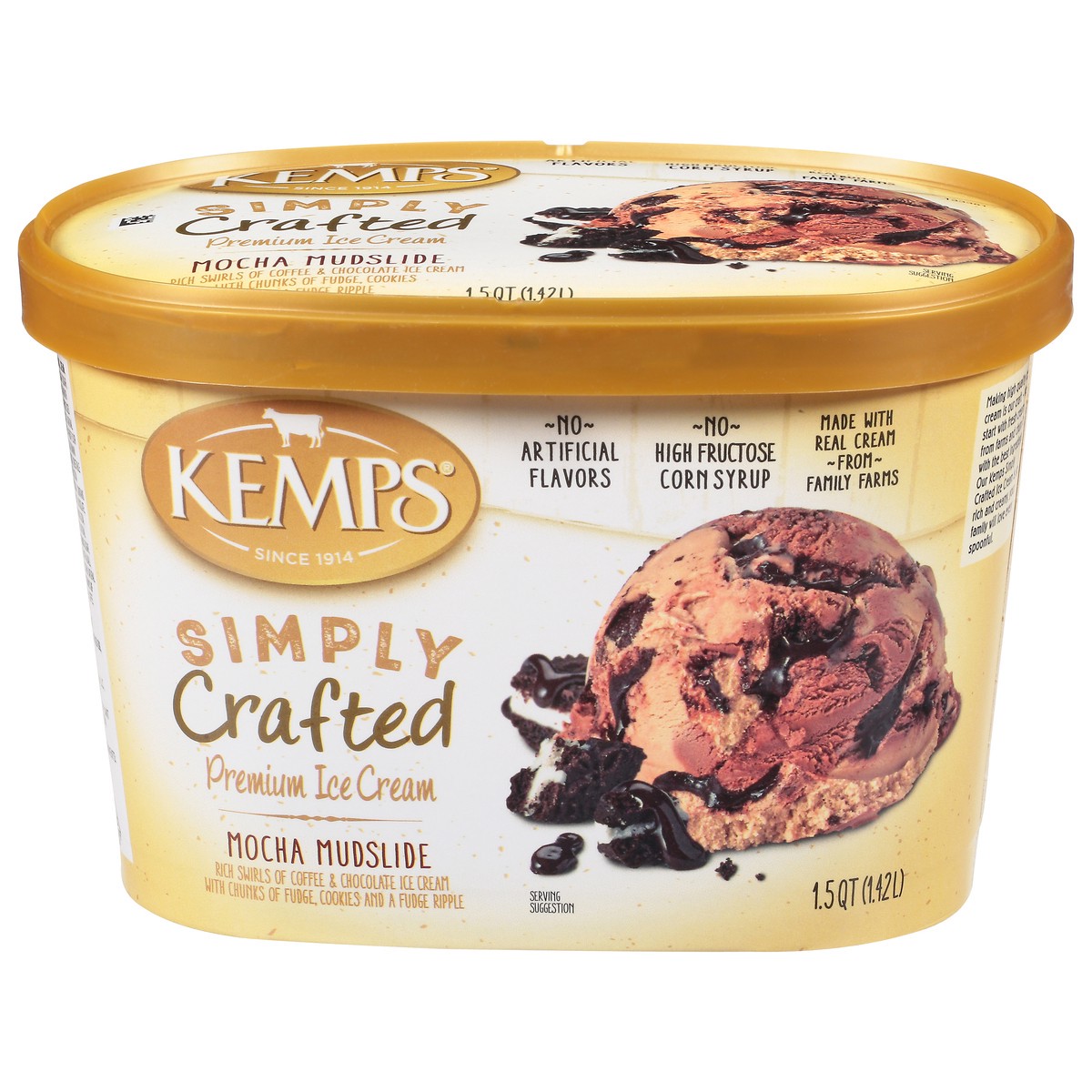 slide 1 of 14, Kemps Simply Crafted Premium Mocha Mudslide Ice Cream 1.5 qt, 1.5 qt
