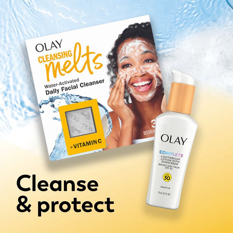 slide 11 of 17, Olay Complete Lotion Moisturizer - Sensitive Skin - SPF 30 - 2.5 fl oz, 30 ct; 2.5 fl oz