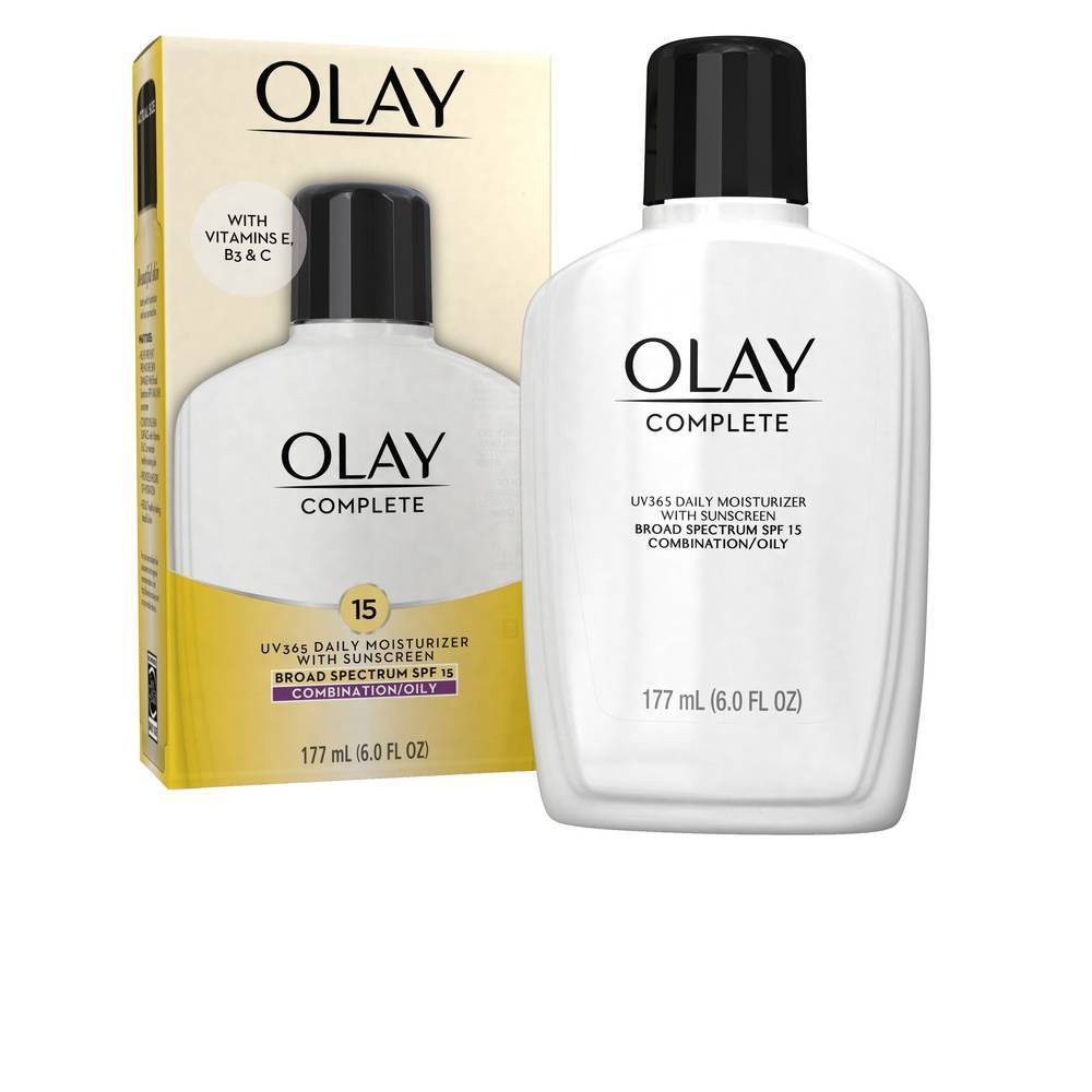 slide 4 of 5, Olay Complete Lotion Moisturizer - Oily Skin - SPF, 15 x 6 fl oz