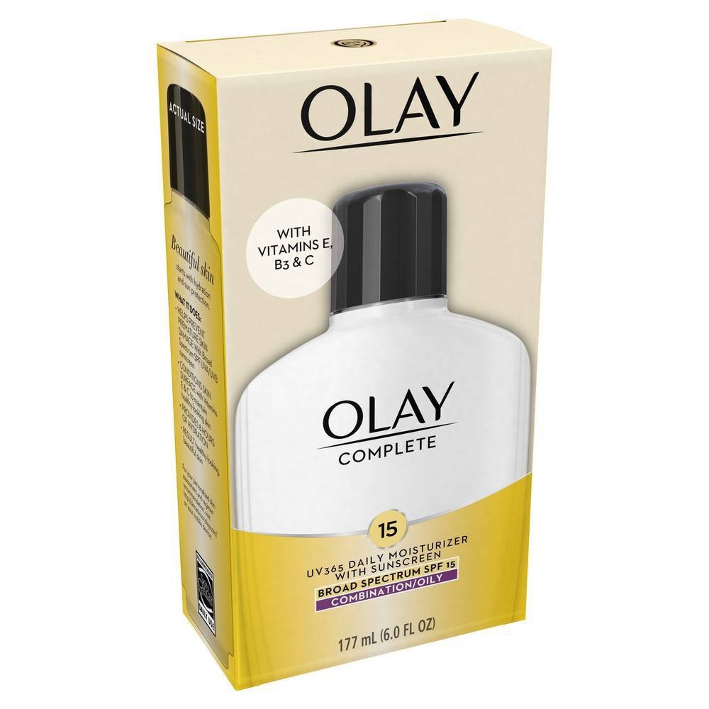 slide 5 of 5, Olay Complete Lotion Moisturizer - Oily Skin - SPF, 15 x 6 fl oz