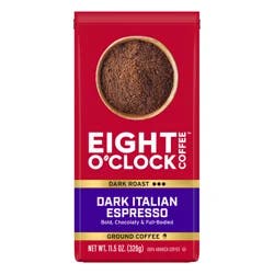 Eight O'Clock Coffee Eight O' Clock Dark Italian Espresso Ground Coffee 10 oz