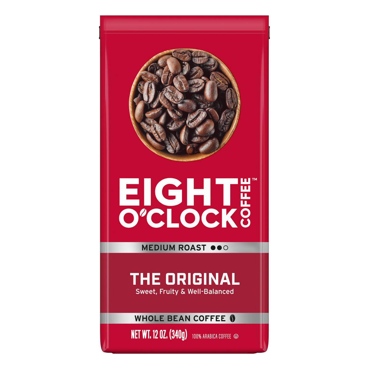 slide 1 of 6, Eight O'Clock Coffee Medium Roast Whole Bean The Original Coffee 12 oz, 12 oz