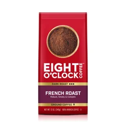 EIGHT O CLOCK COFFEE Eight O'clock French Roast Medium Roast Ground Coffee 12 Oz