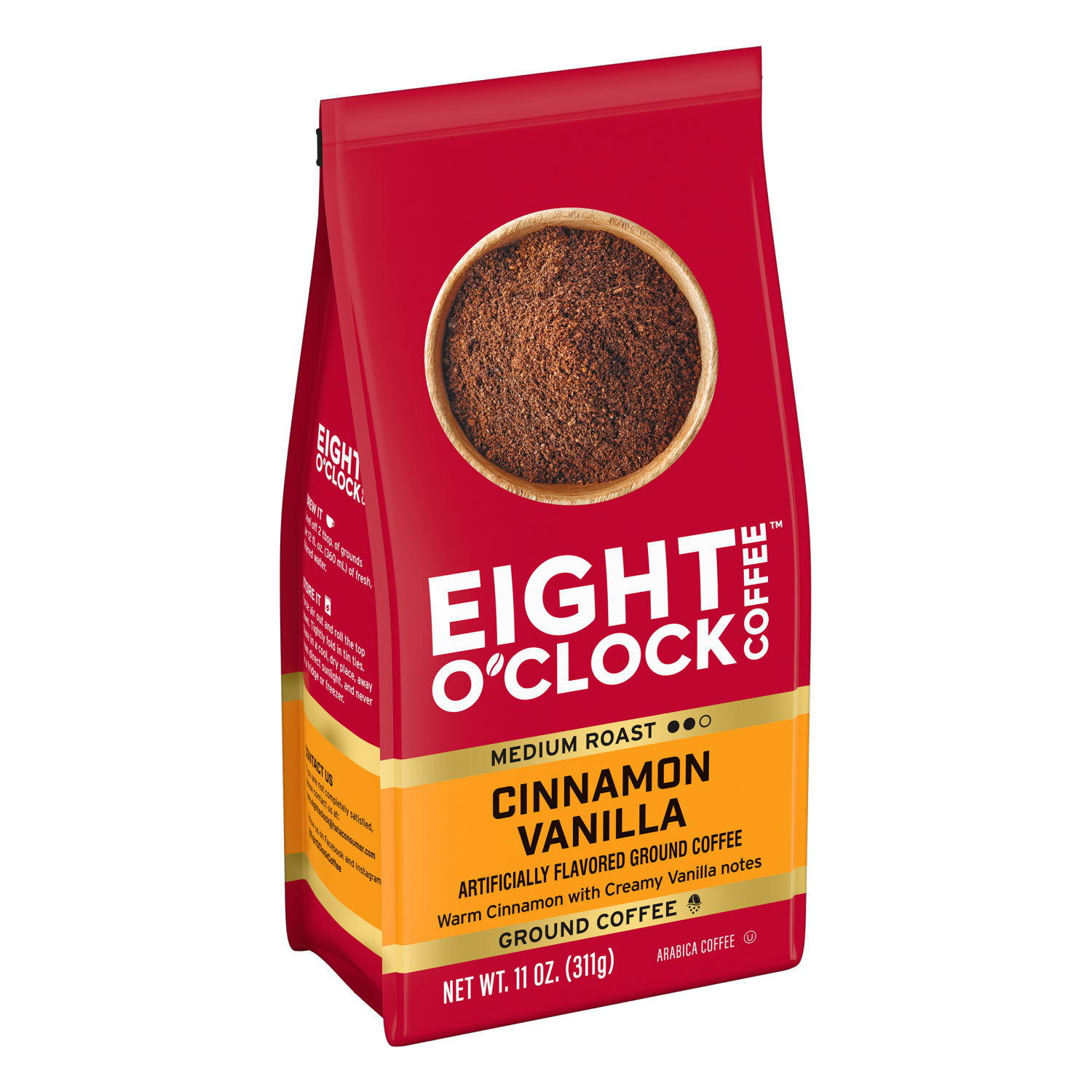 slide 4 of 6, Eight O'Clock Coffee Cinnamon Vanilla Medium Roast - 12 oz, 12 oz