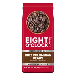 Eight O'Clock Coffee Eight O'Clock Colombian Peaks Whole Bean Coffee - 30 oz