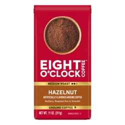 EIGHT O CLOCK COFFEE Eight O'clock Coffee Medium Roast Ground Hazelnut Coffee 11 Oz