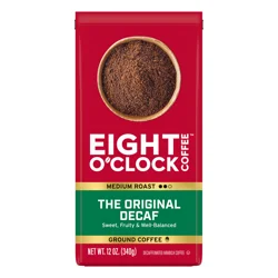 EIGHT O CLOCK COFFEE Eight O'clock The Original Decaf Medium Ground Coffee 12 Oz. Bag