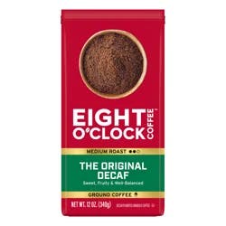 EIGHT O CLOCK COFFEE Eight O'clock The Original Decaf Medium Ground Coffee 12 Oz. Bag
