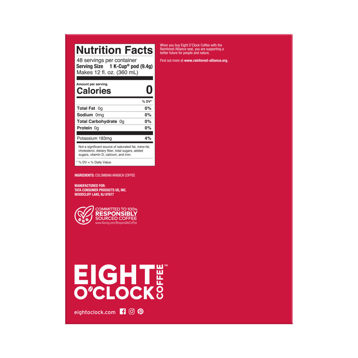 slide 4 of 7, Eight O'Clock Coffee Medium Roast 100% Colombian Peaks Coffee Value Pack K-Cup Pods - 48 ct, 48 ct