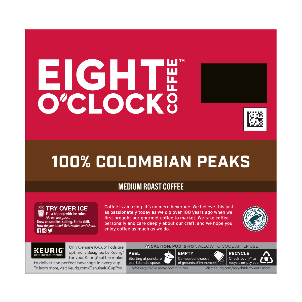 slide 7 of 7, Eight O'Clock Coffee Medium Roast 100% Colombian Peaks Coffee Value Pack K-Cup Pods - 48 ct, 48 ct