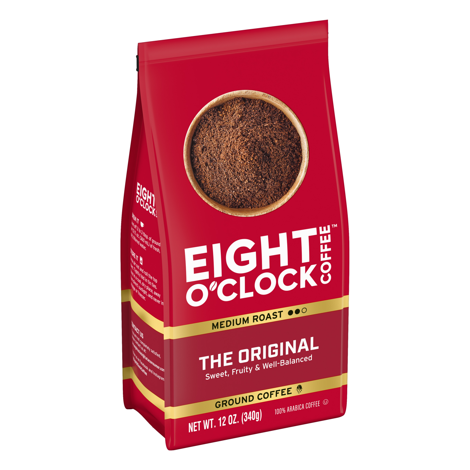 slide 4 of 6, EIGHT O CLOCK COFFEE Eight O'clock Coffee Medium Roast Ground The Original Coffee 12 Oz, 12 oz