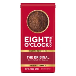 EIGHT O CLOCK COFFEE Eight O'clock Coffee Medium Roast Ground The Original Coffee 12 Oz