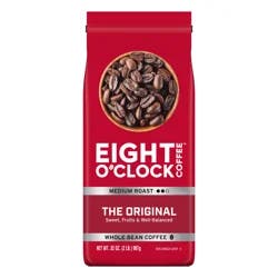 EIGHT O CLOCK COFFEE Eight O'clock Coffee Medium Roast Whole Bean The Original Coffee 32 Oz