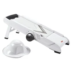 OXO VBlade Mandoline Slicer: ABS & Stainless Steel, 4 Blades, Dishwasher-Safe, Vegetable & Potato Slicer, White