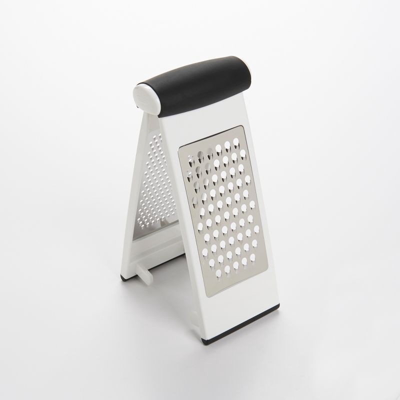 slide 2 of 5, OXO Softworks Multi Grater: Stainless Steel Handheld Cheese & Food Grater, Soft-Grip Handle, Dishwasher-Safe, Black, 1 ct