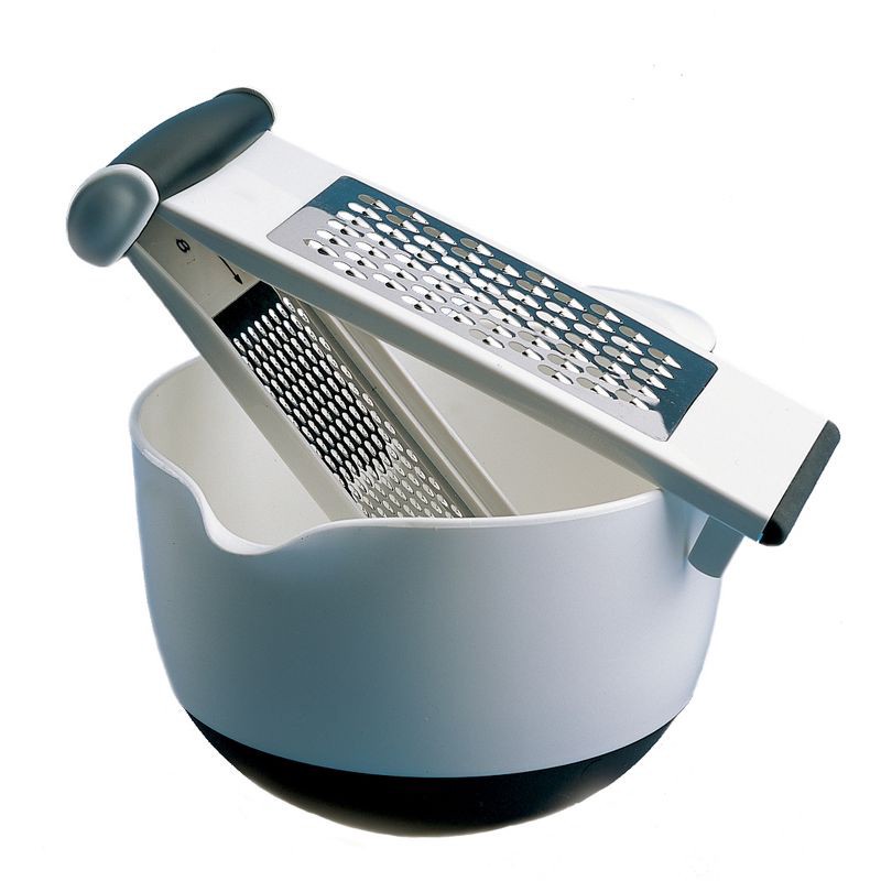 slide 3 of 5, OXO Softworks Multi Grater: Stainless Steel Handheld Cheese & Food Grater, Soft-Grip Handle, Dishwasher-Safe, Black, 1 ct
