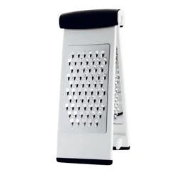 OXO Softworks Multi Grater: Stainless Steel Handheld Cheese & Food Grater, Soft-Grip Handle, Dishwasher-Safe, Black