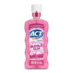 ACT Kids Bubblegum Anticavity Fluoride Mouthwash - 16.9 fl oz