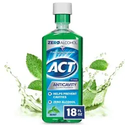 ACT Mint Fluoride Rinse Mouthwash - 18 fl oz