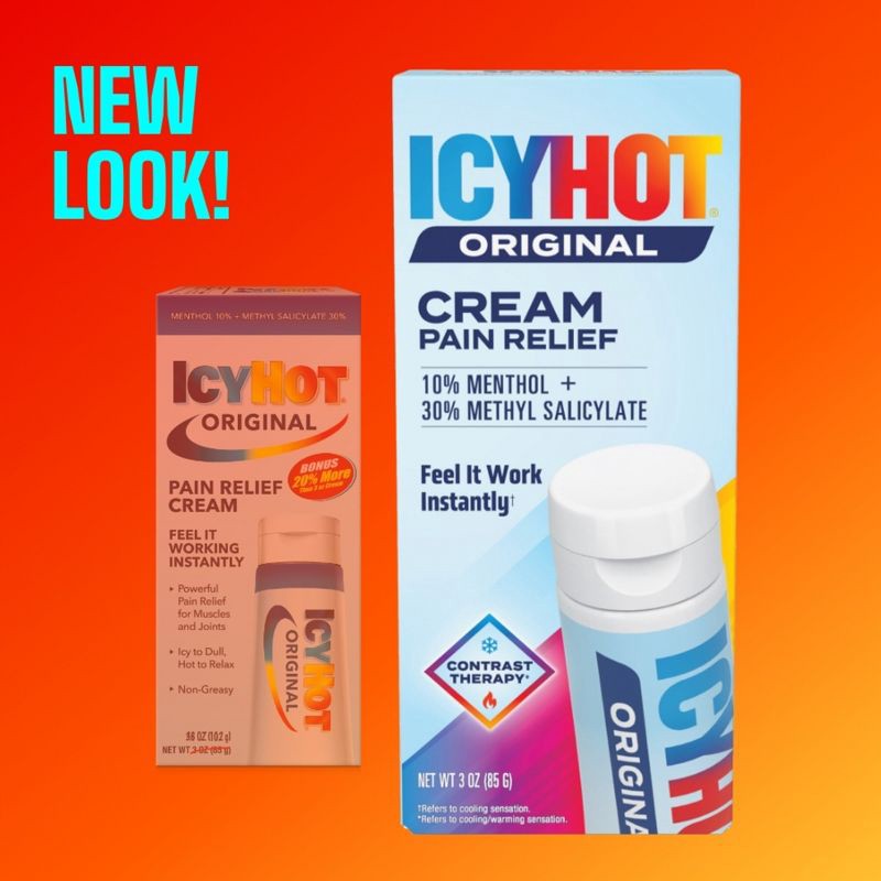 slide 3 of 9, Icy Hot Pain Relief Cream - 3oz, 3 oz