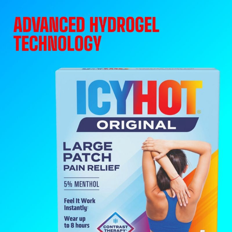 slide 6 of 7, Icy Hot Medicated Patch Back - Large - 5ct, 5 ct