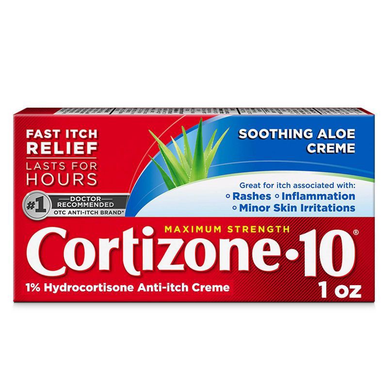 slide 1 of 6, Cortizone-10 Maximum Strength Hydrocortisone Aloe Itch Relief Cream - 1oz, 1 oz