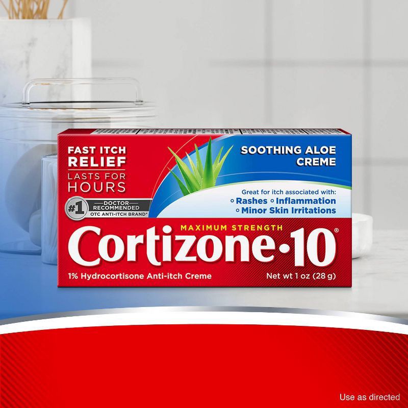 slide 6 of 6, Cortizone-10 Maximum Strength Hydrocortisone Aloe Itch Relief Cream - 1oz, 1 oz