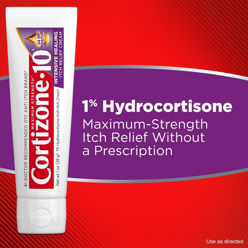 slide 4 of 13, Cortizone-10 Intensive Healing Hydrocortisone Itch Relief Cream - 1oz, 1 oz