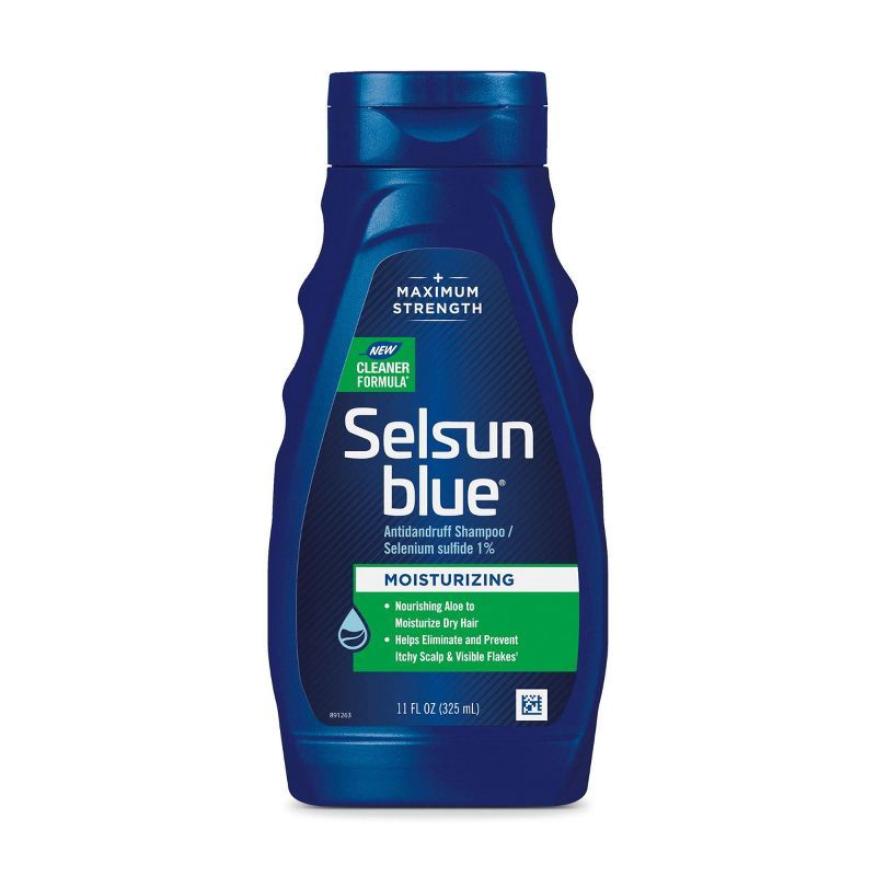 slide 1 of 10, Selsun Blue Moisturizing Dandruff Shampoo - 11 fl oz, 11 fl oz