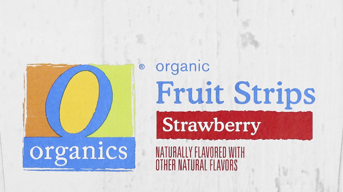 slide 5 of 9, O Organics O Orgnc Fruit Strips Strawberry, 5 oz