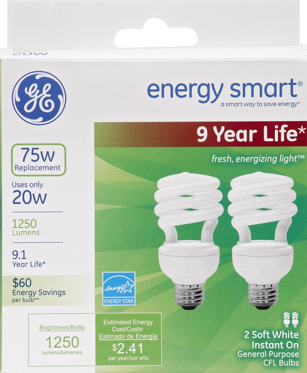 slide 1 of 4, GE Light Bulbs 2 ea, 2 ct