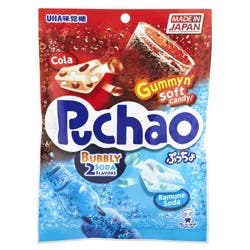 Uha Mikakuto Candy Pouch, Puchao Bubbly Soda, 3.53 Oz