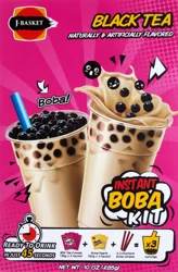 J-Basket Black Tea Instant Boba Kit 10 oz