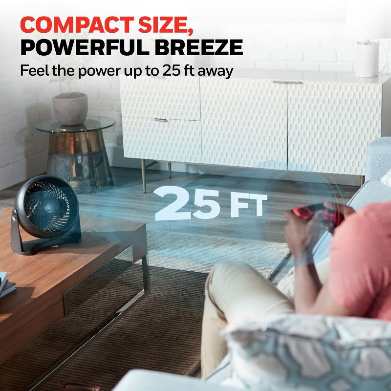 slide 5 of 13, Honeywell TurboForce Table Air Circulator Fan Black HT900, 1 ct