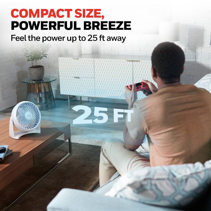 slide 4 of 10, Honeywell TurboForce Table Air Circulator Fan White HT904, 1 ct