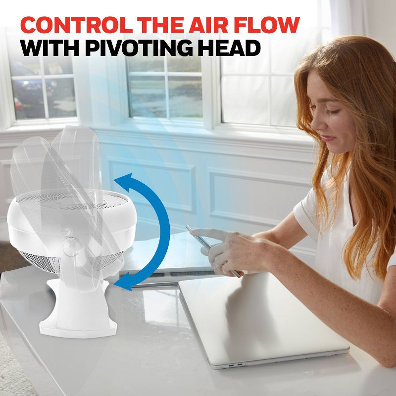 slide 7 of 10, Honeywell TurboForce Table Air Circulator Fan White HT904, 1 ct