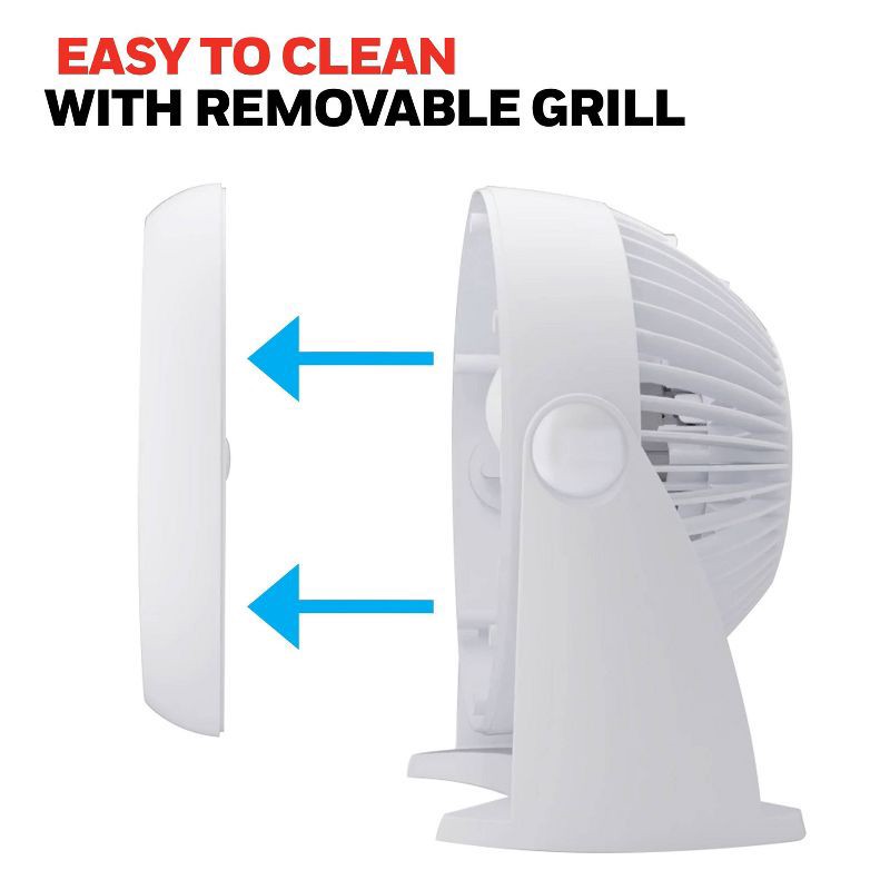 slide 10 of 10, Honeywell TurboForce Table Air Circulator Fan White HT904, 1 ct