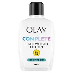 Olay Complete Face Lotion Moisturizer with Sunscreen Sensitive Skin - SPF 15 - 6 fl oz